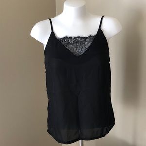 Black lace cami